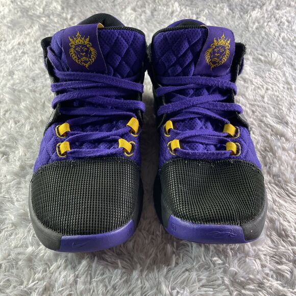 Nike Shoes Mens 9.5 Black Purple Yellow LeBron Witness 8 Lakers LBJ VIII Hoops main image 7